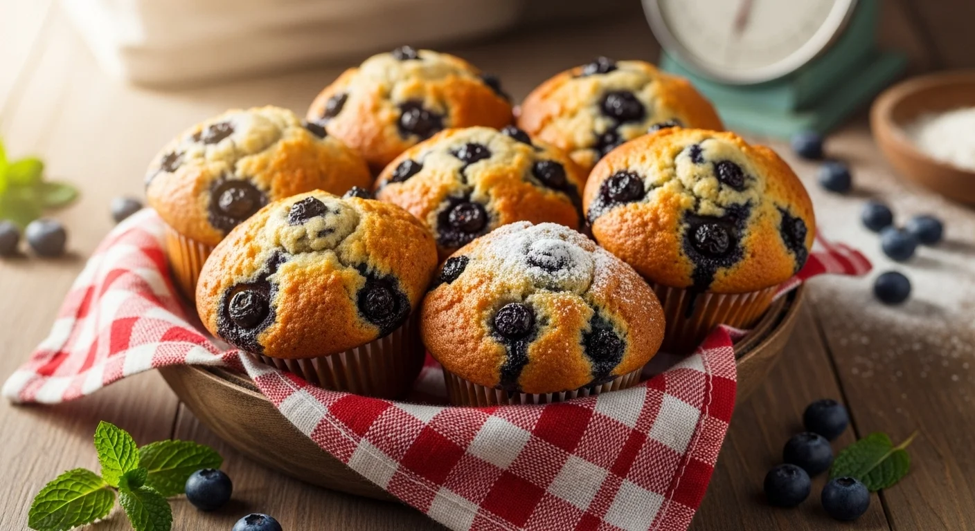 Bakery-Style Gluten-Free Blueberry Muffins (So Fluffy!)