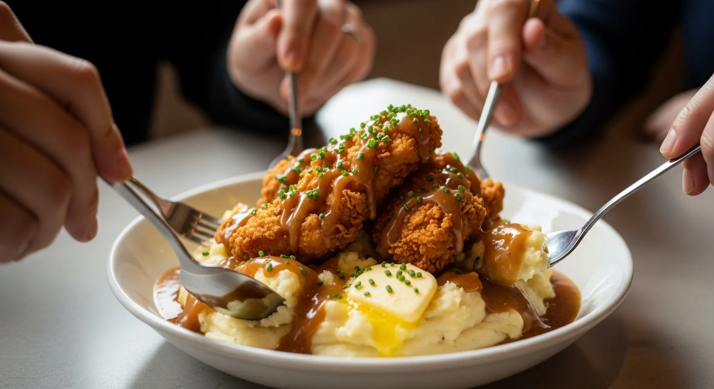 The Crispy Fried Chicken Mash Bowl Everyone�s Sharing