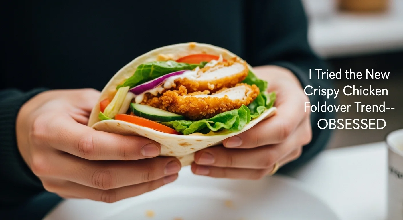 I Tried the New Crispy Chicken Foldover Trend�OBSESSED