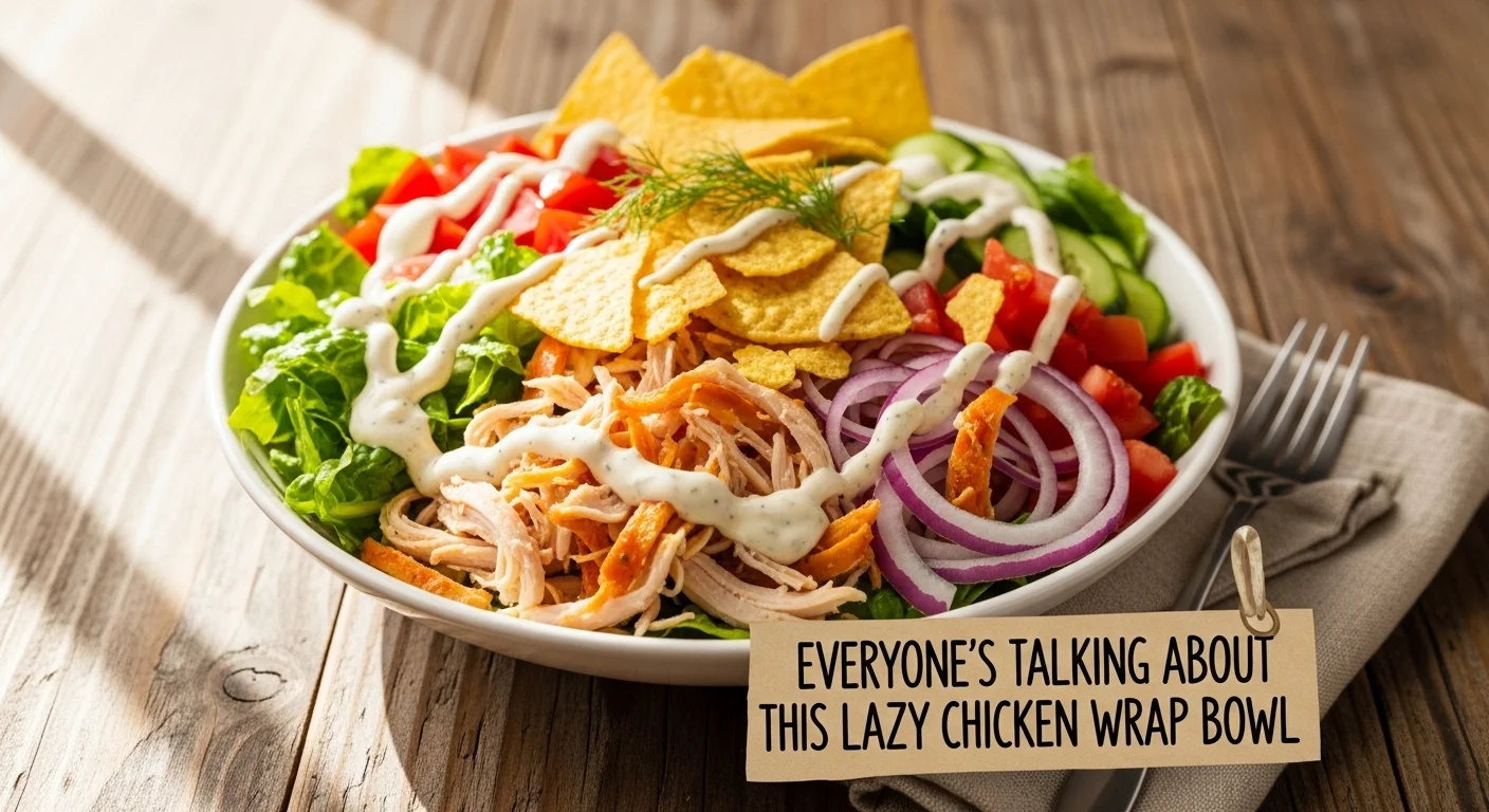 Everyone�s Talking About This Lazy Chicken Wrap Bowl
