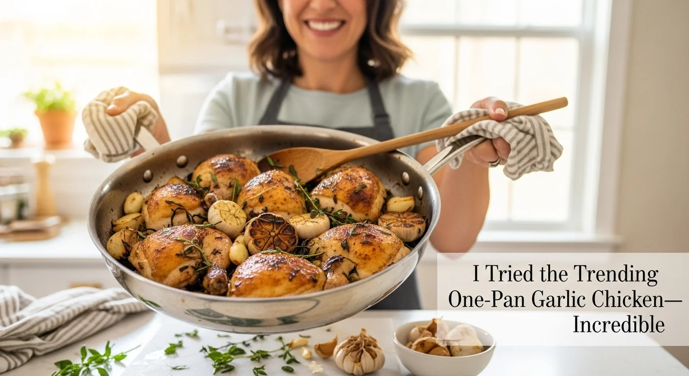 I Tried the Trending One-Pan Garlic Chicken�Incredible