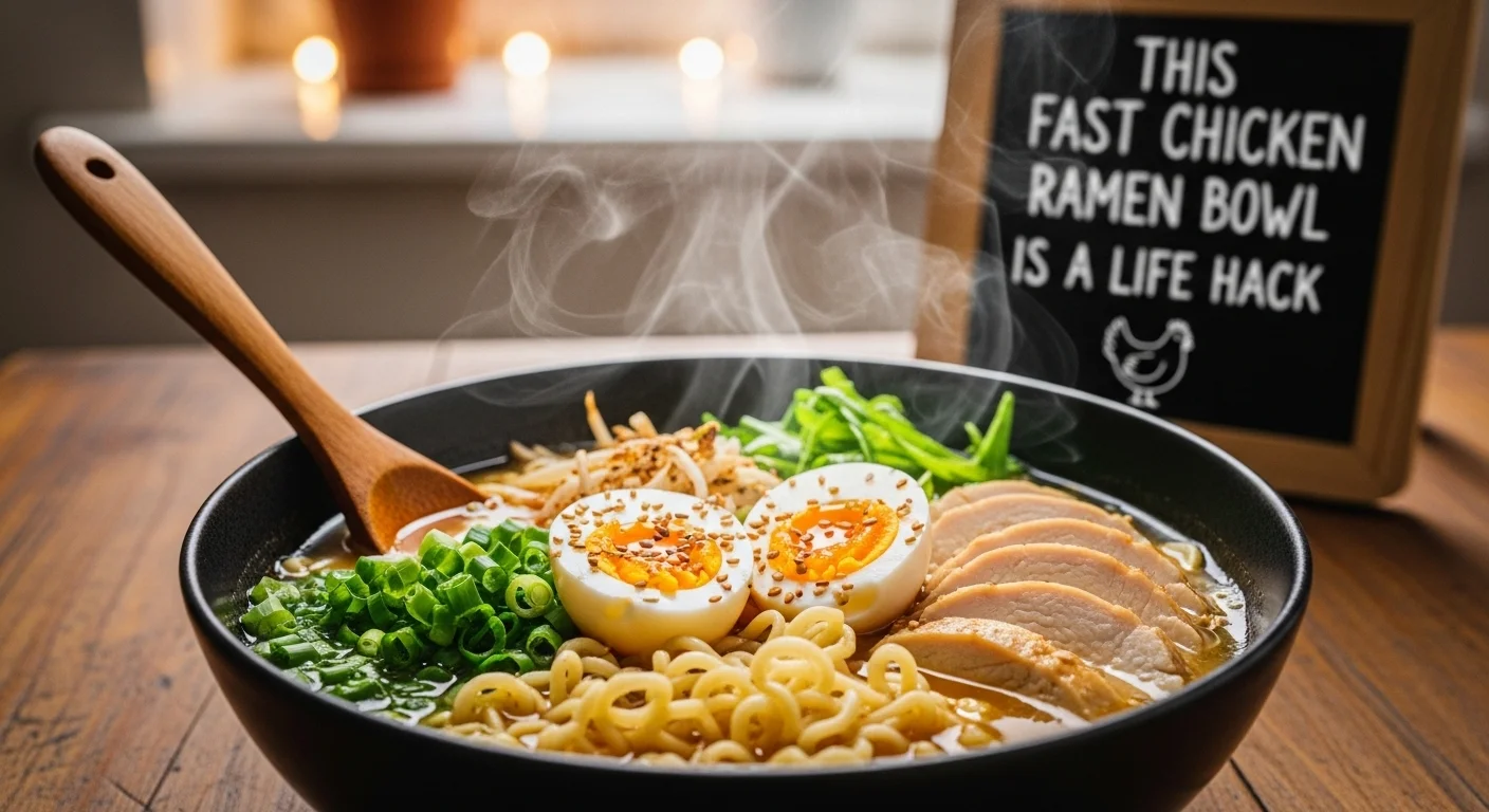 This Fast Chicken Ramen Bowl Is a Life Hack