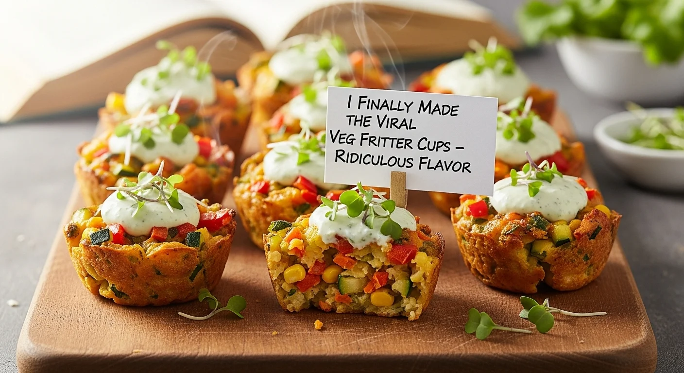 I Finally Made the Viral Veg Fritter Cups�Ridiculous Flavor