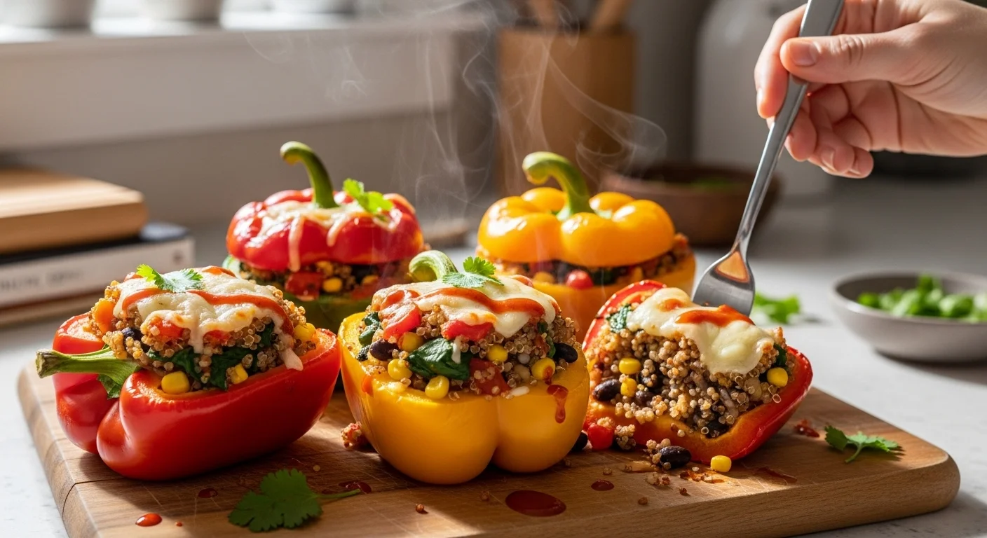 The Internet�s New Favorite Veg Stuffed Peppers Are Unreal
