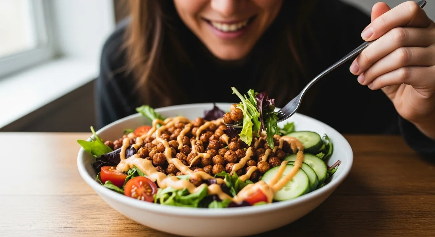 I Tried the TikTok Crispy Chickpea Bowl�Now I Can't Stop