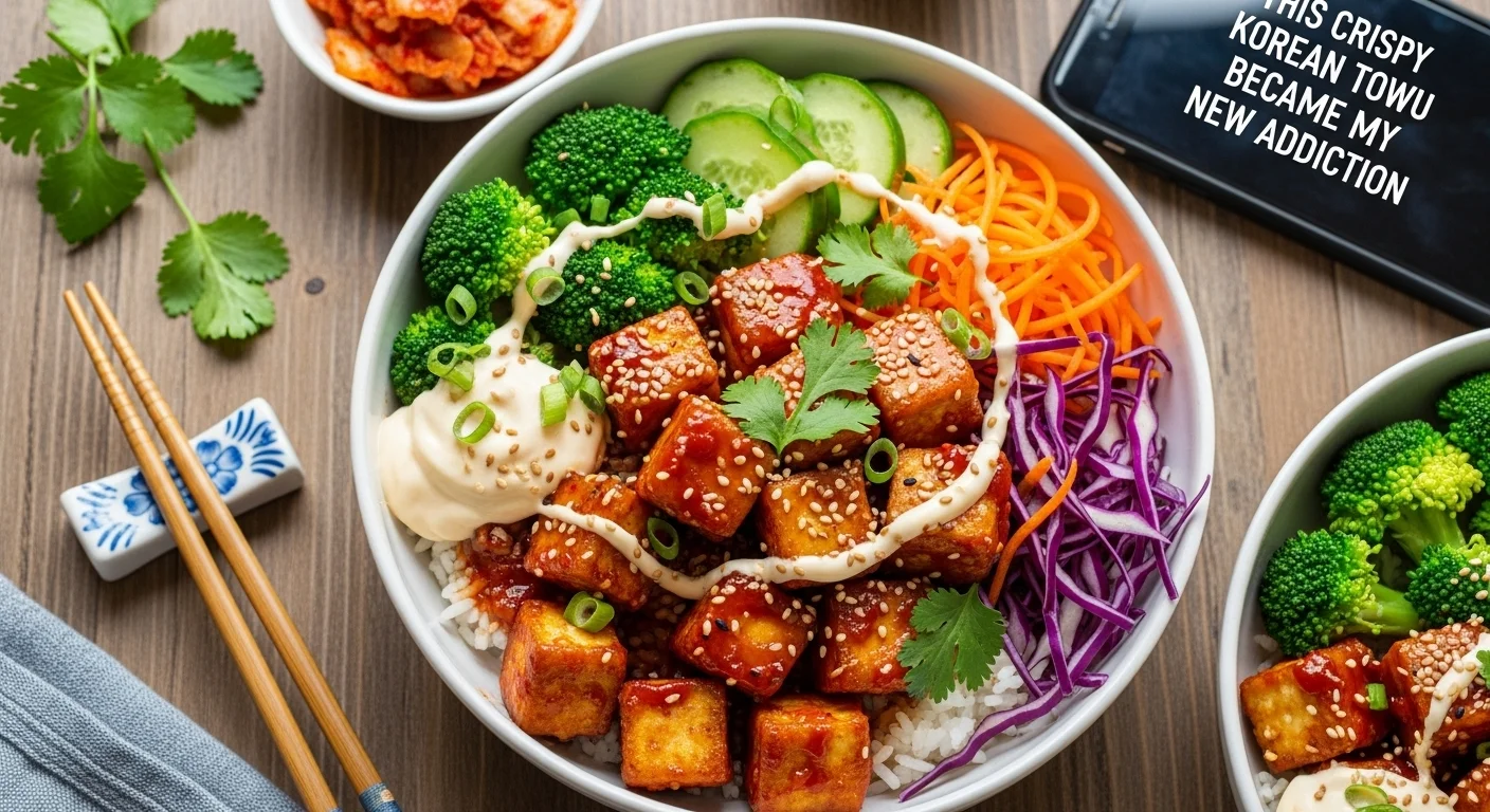 This Crispy Korean Tofu Bowl Became My New Addiction