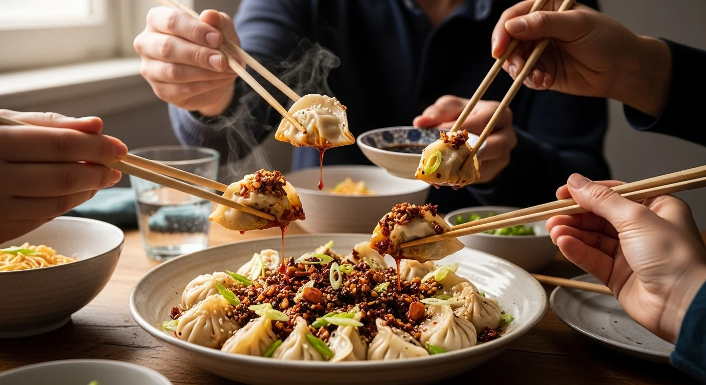 Everyone's Trying This Chinese Chili Crisp Dumpling Bowl