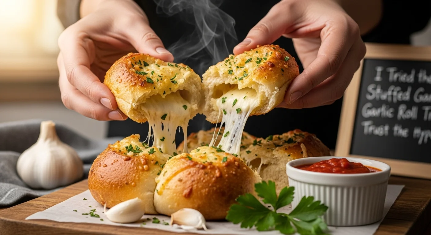 I Tried the Stuffed Garlic Roll Trend�Trust the Hype