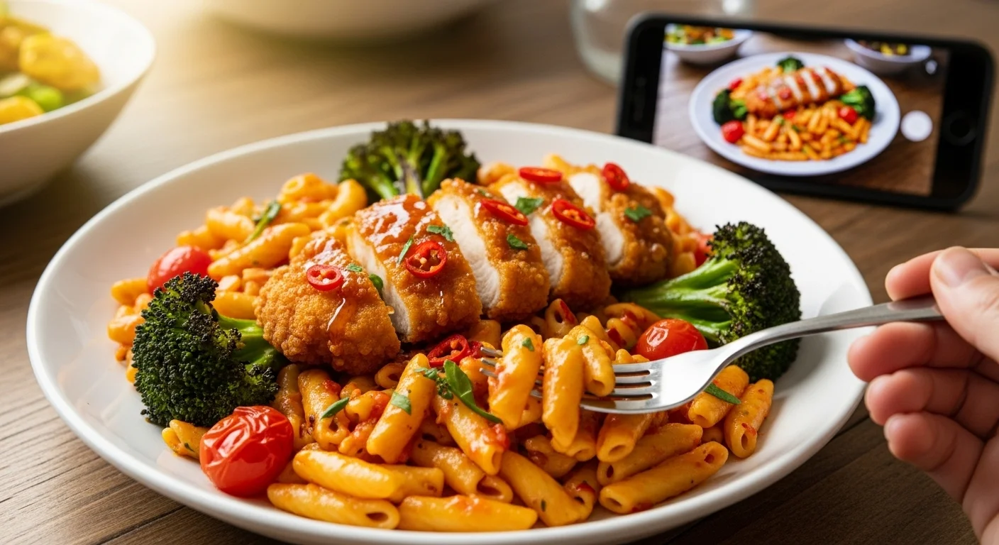 This Hot Honey Chicken Pasta Trend Is All Over My Feed