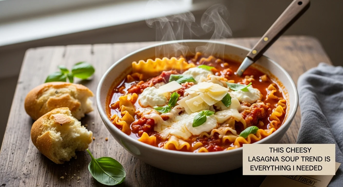 This Cheesy Lasagna Soup Trend Is Everything I Needed