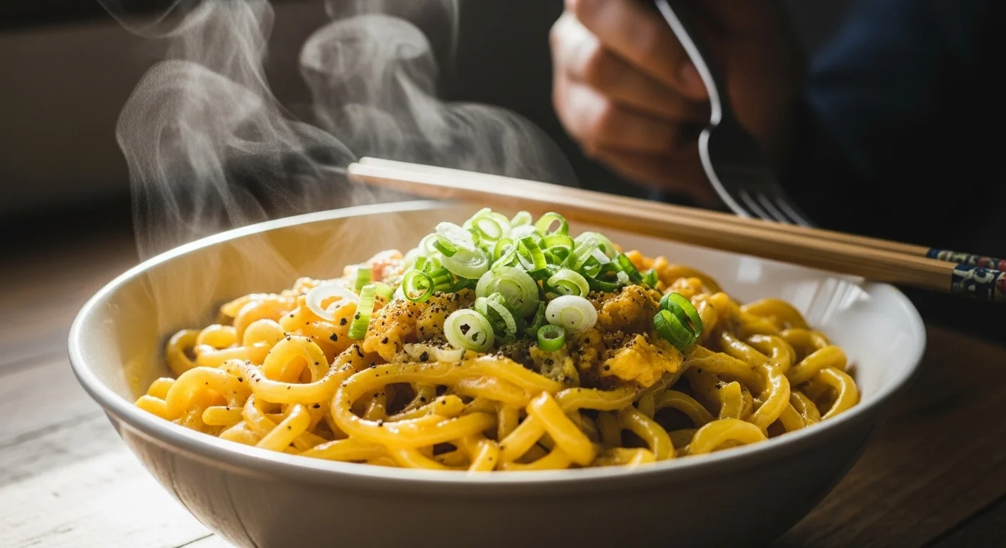 I Tried the 3-Min Creamy Egg Noodle Bowl�Unbelievable