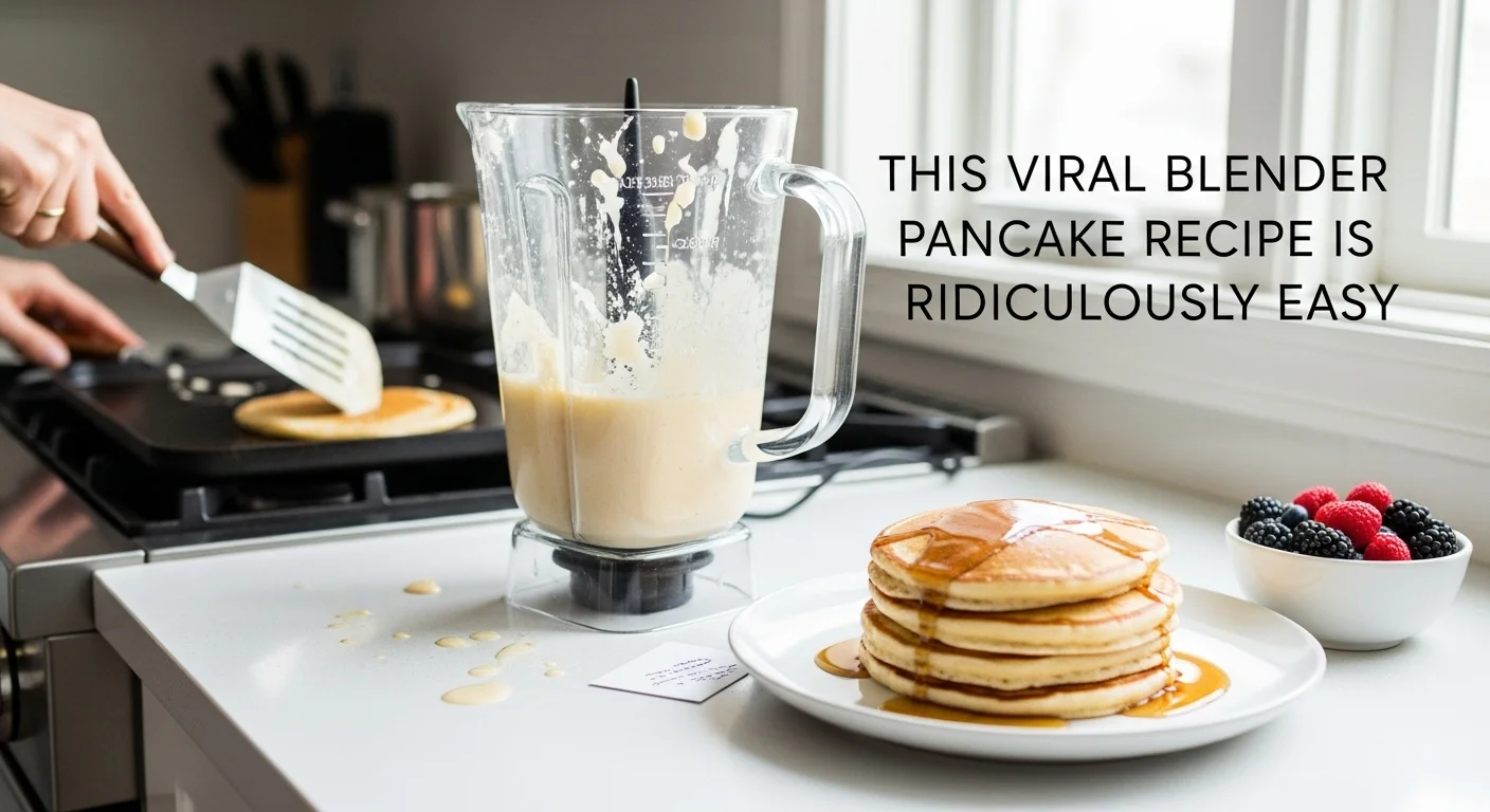 This Viral Blender Pancake Recipe Is Ridiculously Easy