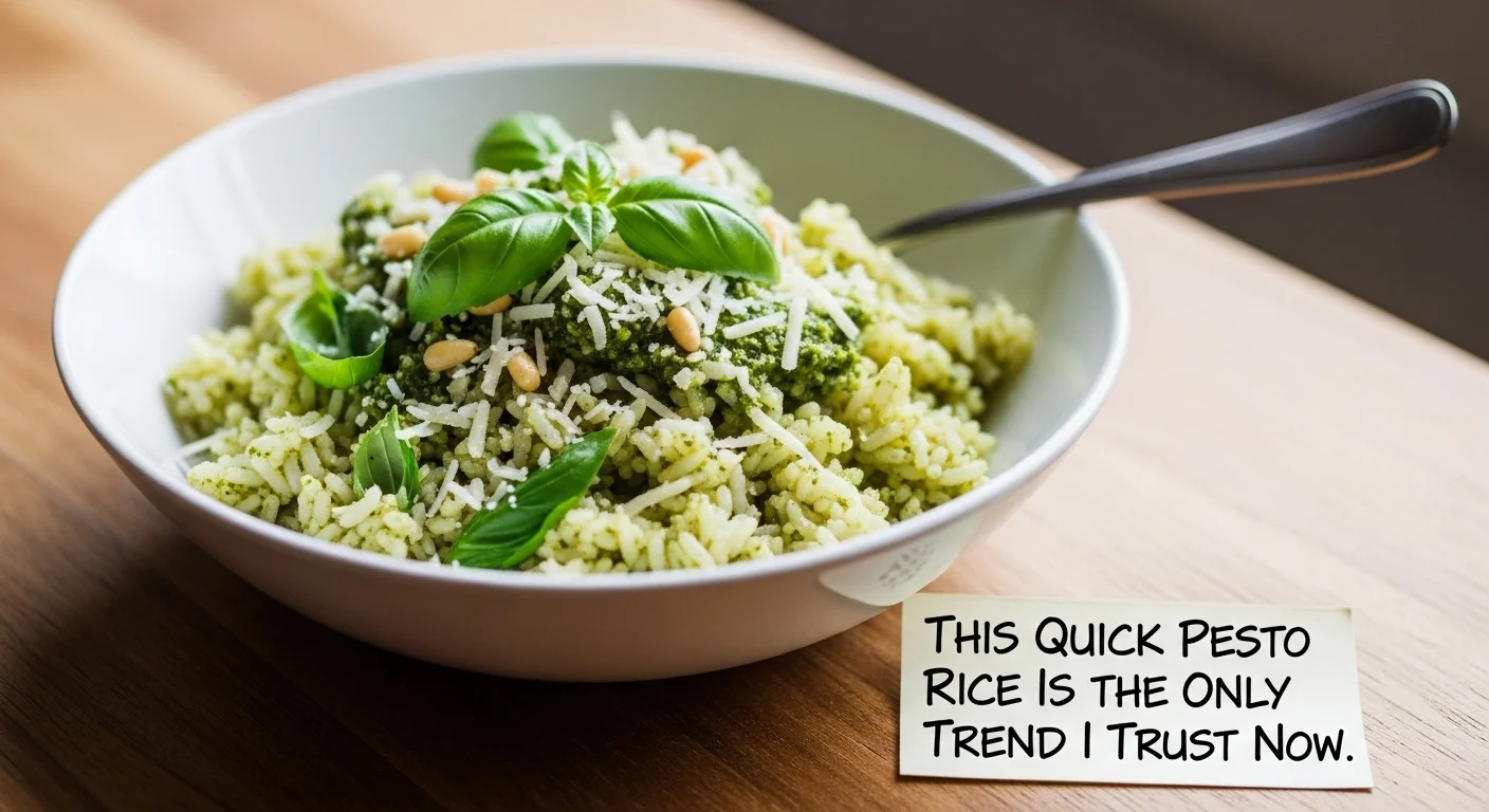 This Quick Pesto Rice Is the Only Trend I Trust Now