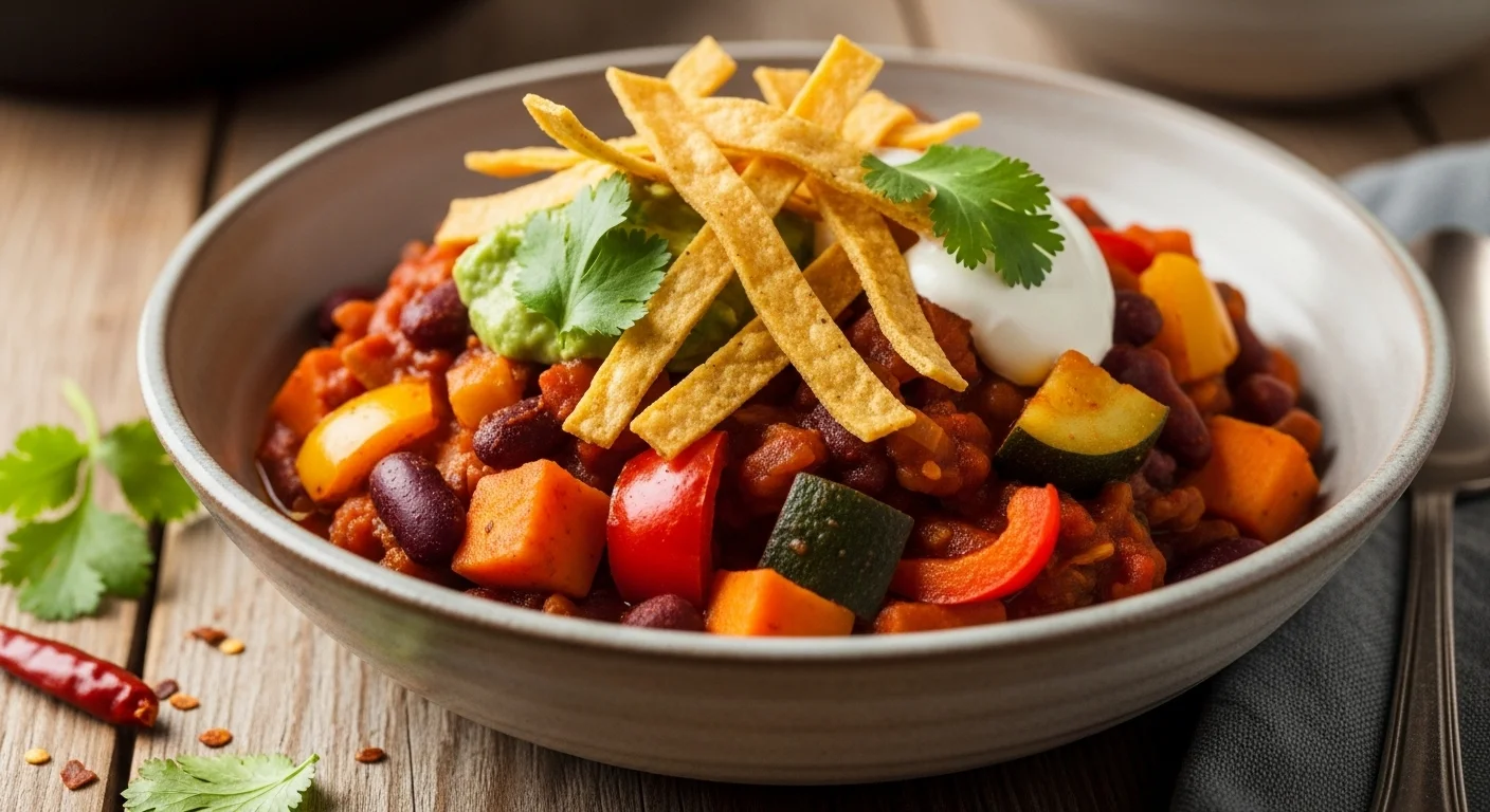 Everyone�s Making This Crunchy Veg Chili Bowl Tonight