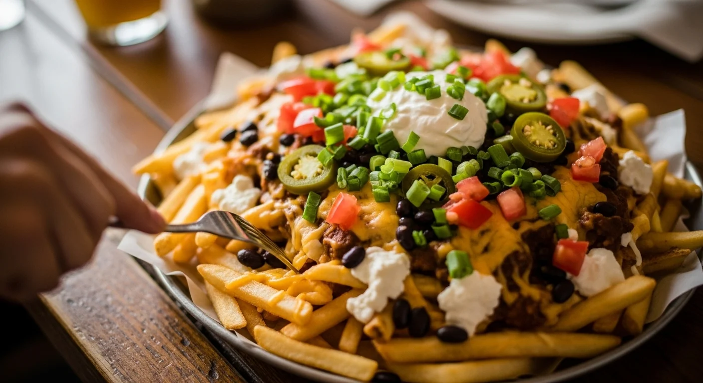 This Vegetarian Loaded Fries Trend Feels Illegal