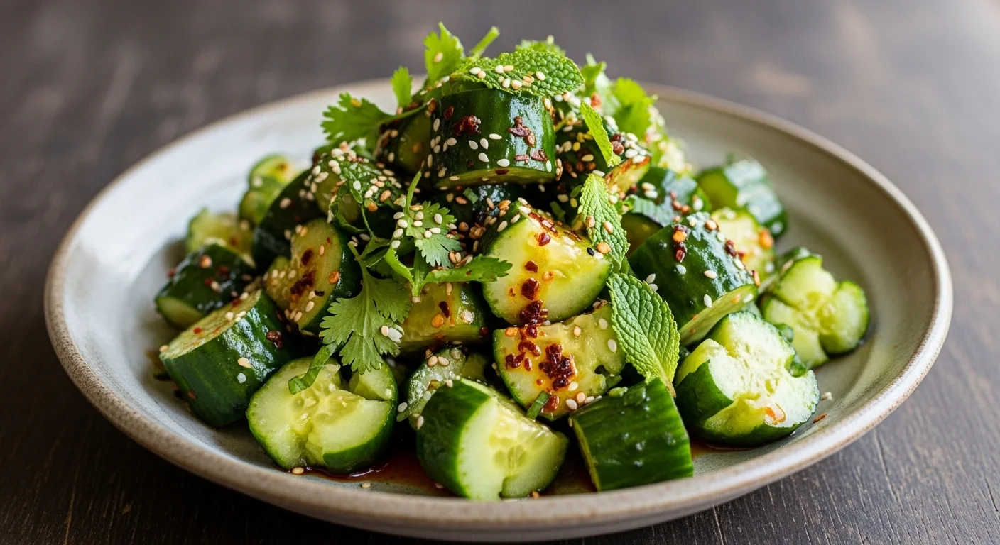 This Smashed Cucumber Salad Is Blowing Up for a Reason