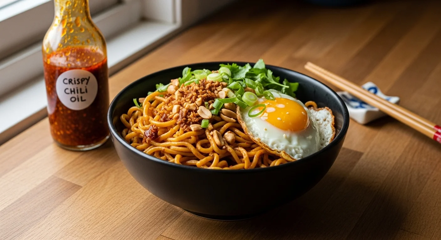 This Crispy Chili Oil Noodle Bowl Took Over My Entire Week
