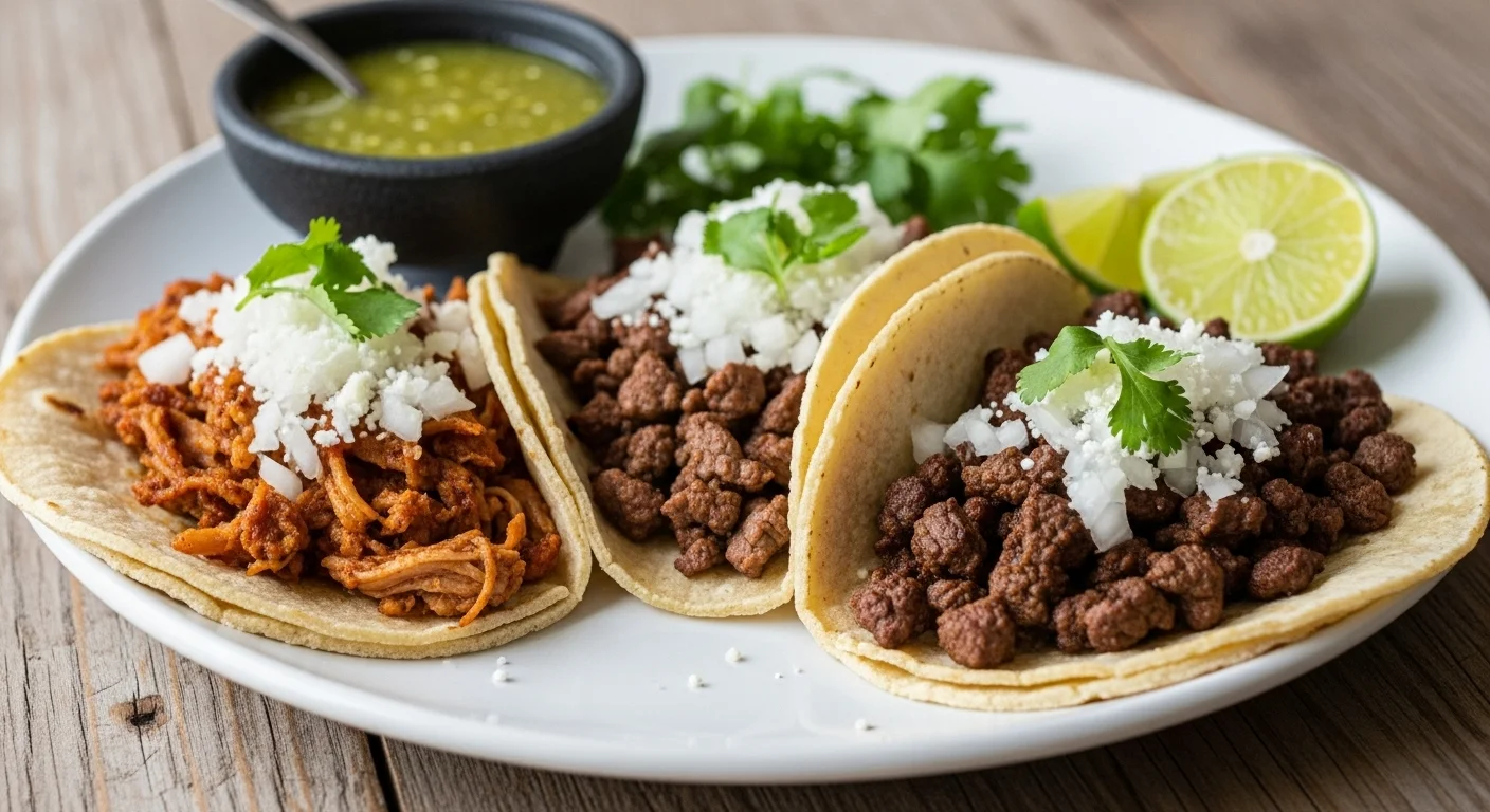 Quick Mexican tacos without sugar