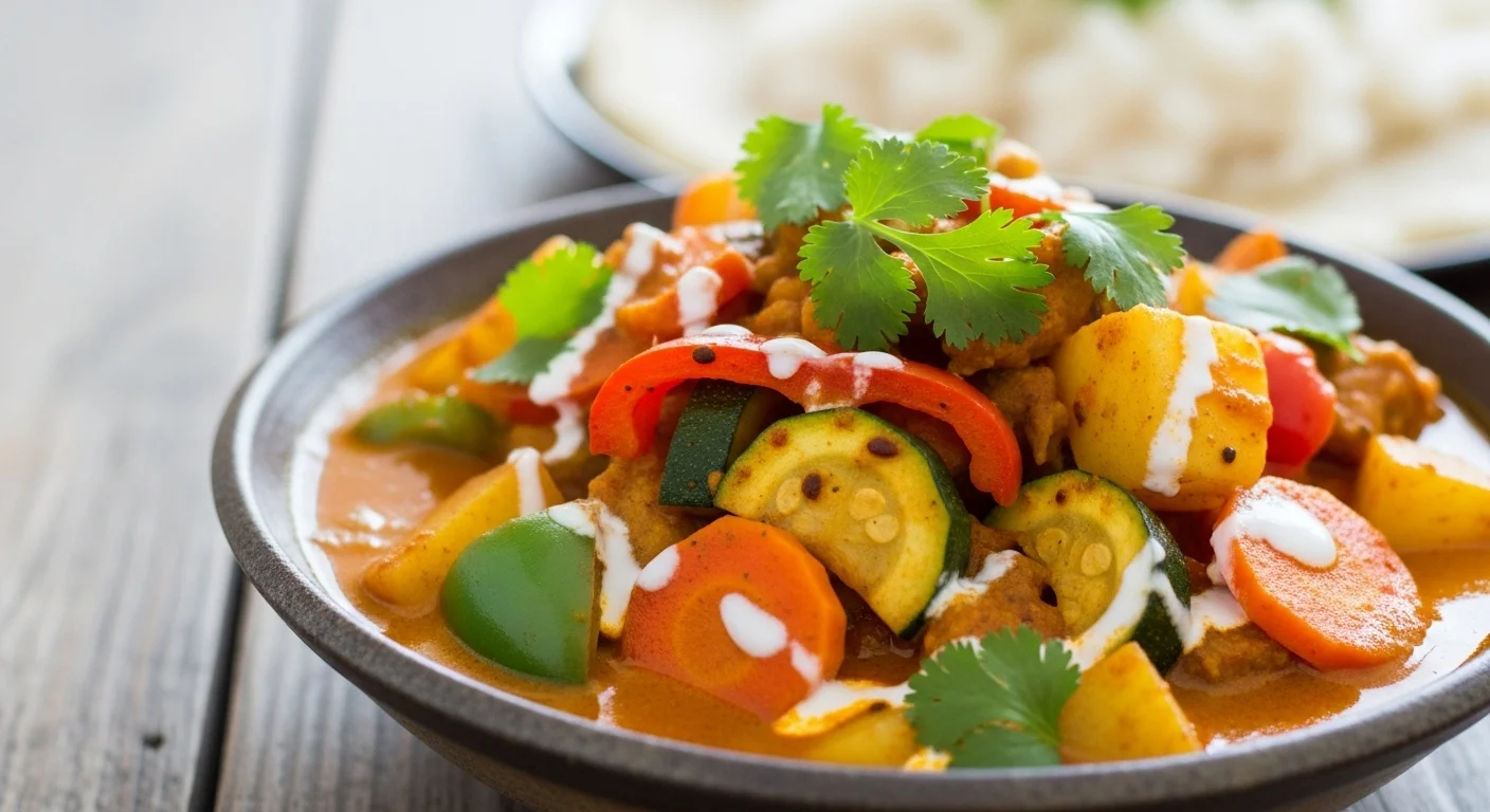 Quick African curry without eggs