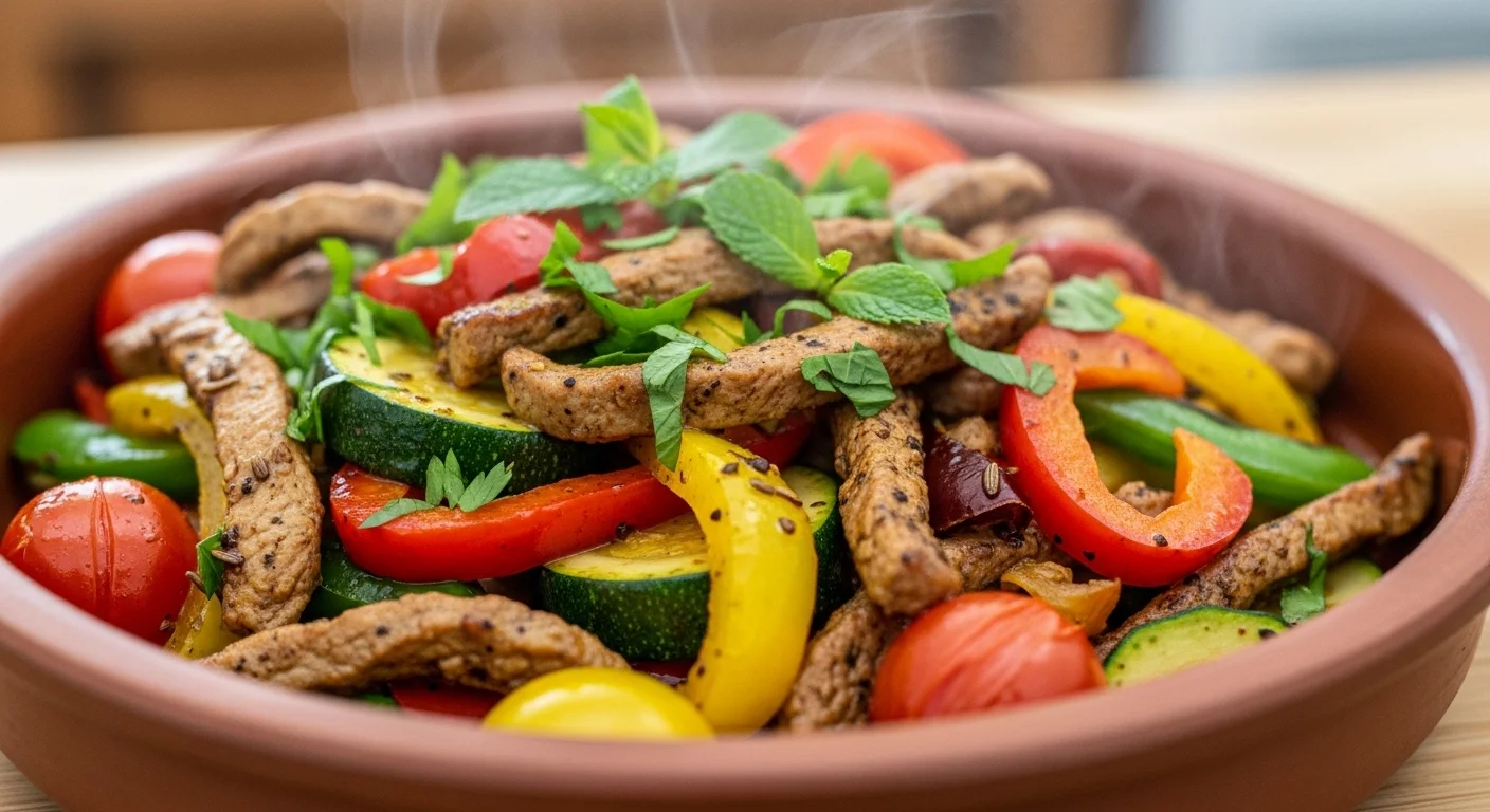 Quick Middle Eastern stir fry without eggs