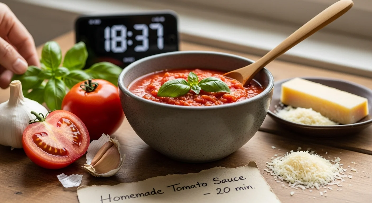 Easy homemade sauce in 20 minutes