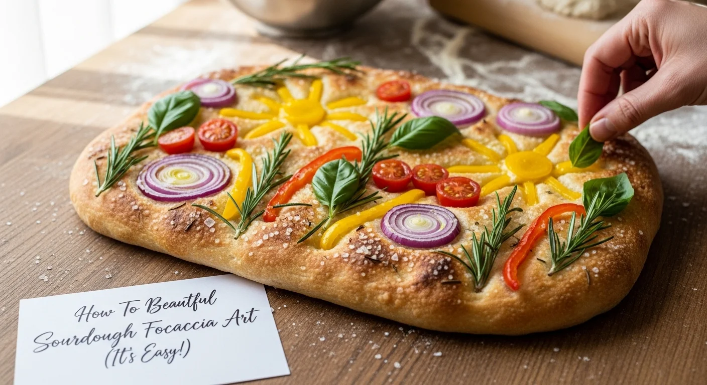 How To Make Beautiful Sourdough Focaccia Art (It's Easy!)