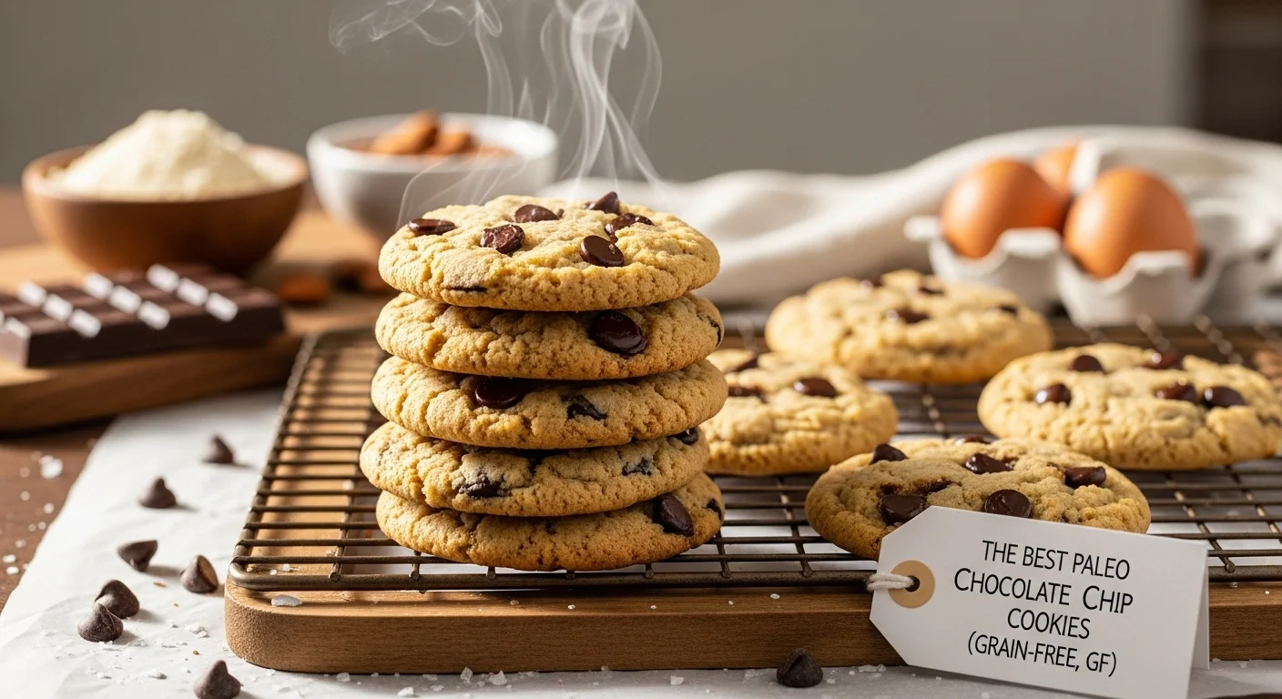 The Best Paleo Chocolate Chip Cookies (Grain-Free, GF)