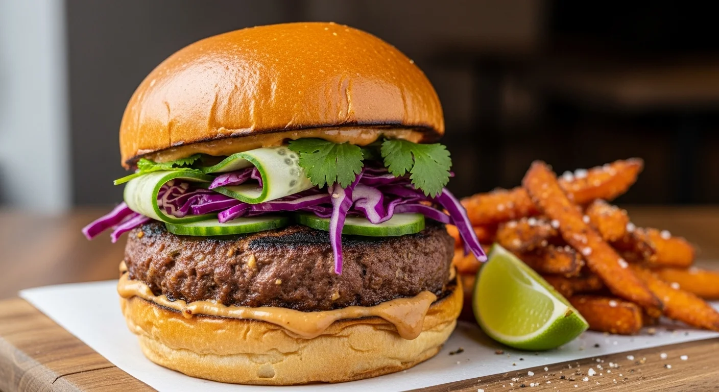 Quick Thai burger without sugar