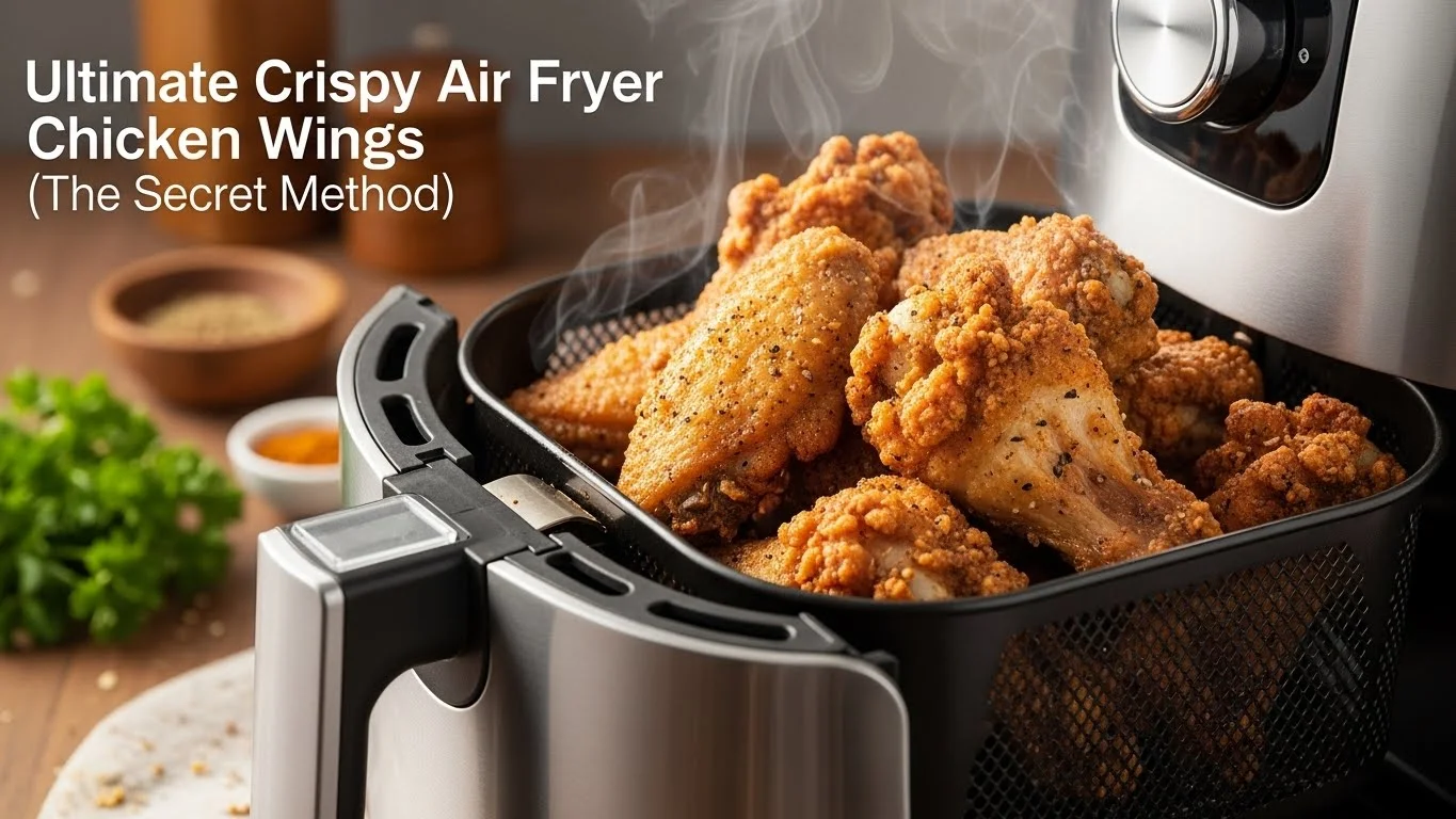 Ultimate Crispy Air Fryer Chicken Wings (The Secret Method)