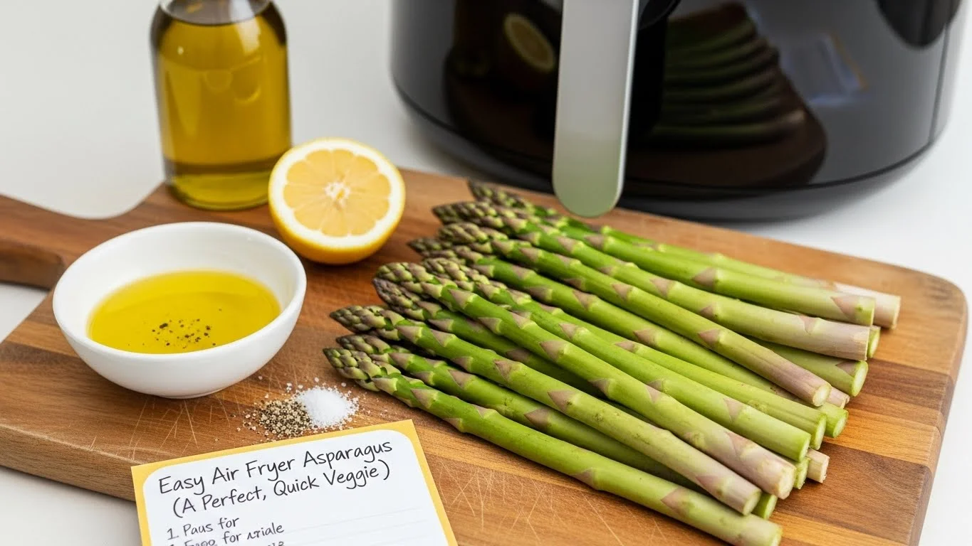 Easy Air Fryer Asparagus (A Perfect, Quick Veggie)