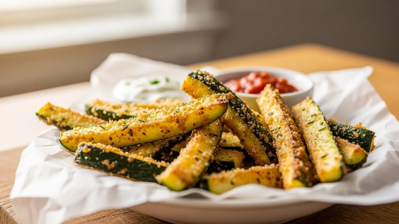 Crispy Air Fryer Zucchini Fries (A Healthy Snack)