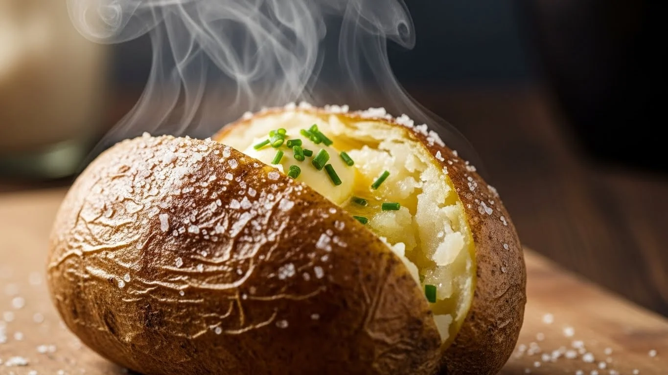 The Perfect Air Fryer Baked Potato (Fluffy Inside, Crispy Skin)