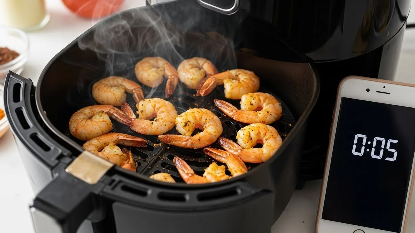 The Easiest Air Fryer Shrimp Recipe (Ready In 5 Minutes)