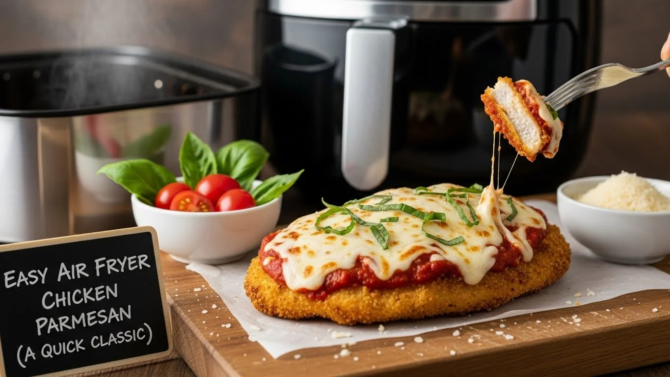 Easy Air Fryer Chicken Parmesan (A Quick Classic)