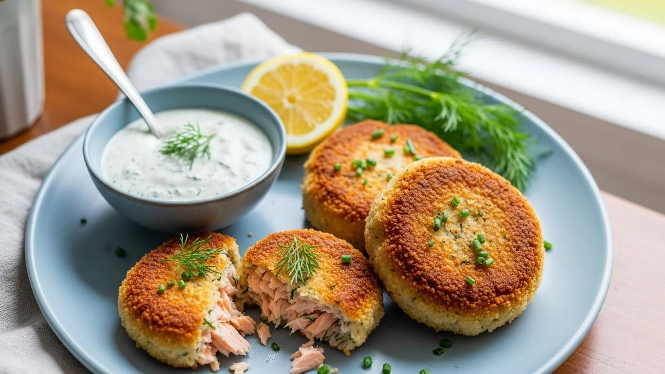 Quick Air Fryer Salmon Patties (A Simple, Healthy Meal)
