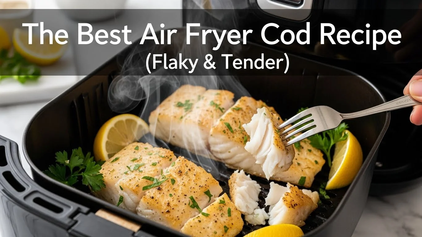 The Best Air Fryer Cod Recipe (Flaky & Tender)