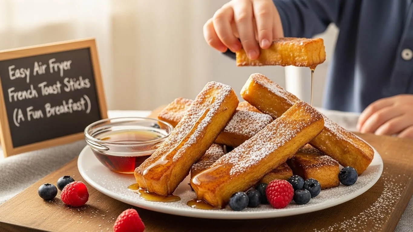 Easy Air Fryer French Toast Sticks (A Fun Breakfast)