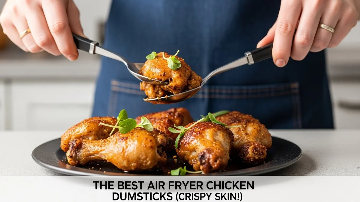 The Best Air Fryer Chicken Drumsticks (Crispy Skin!)