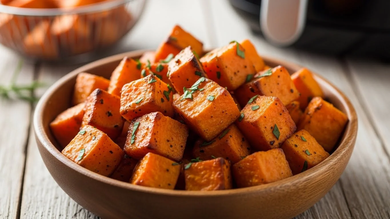 Easy Air Fryer Sweet Potato Cubes (A Perfect Side)