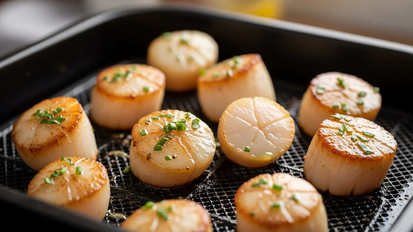 Perfect Air Fryer Scallops (A 10-Minute Fancy Meal)