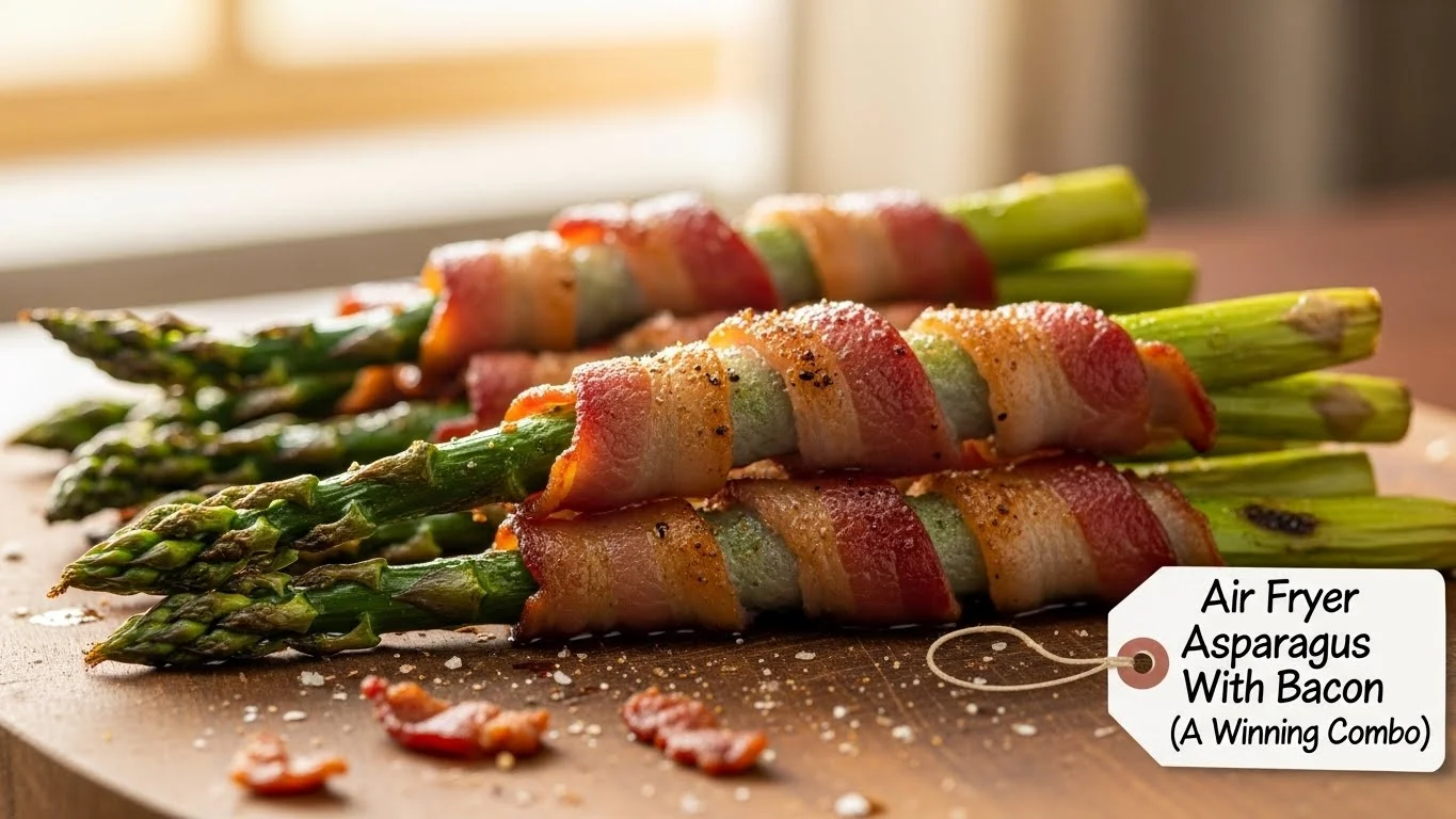 Air Fryer Asparagus With Bacon (A Winning Combo)