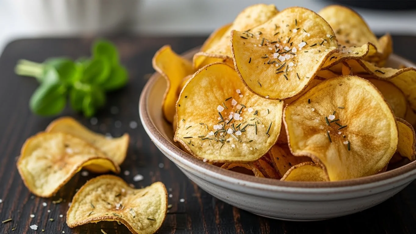 Homemade Air Fryer Potato Chips (So Crispy!)