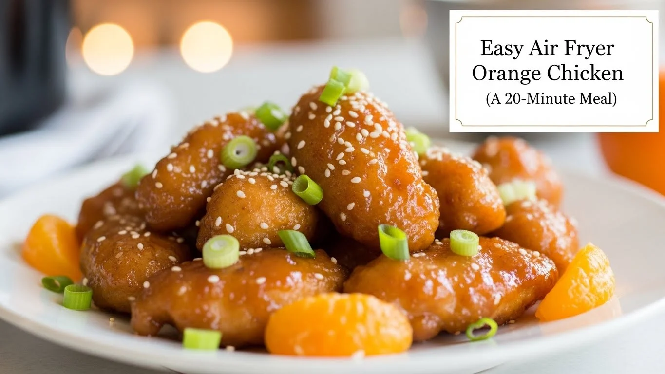 Easy Air Fryer Orange Chicken (A 20-Minute Meal)