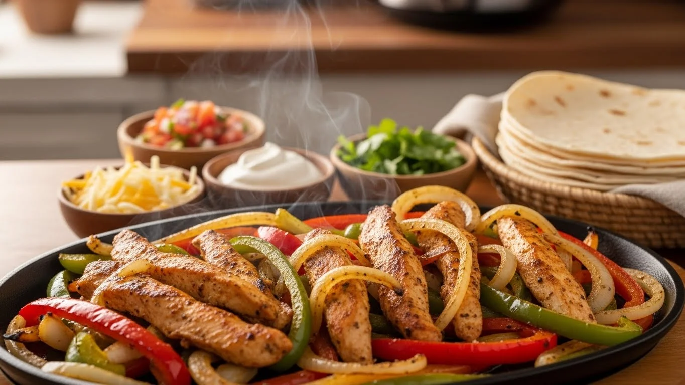 Easy Air Fryer Chicken Fajitas (A Quick Weeknight Meal)