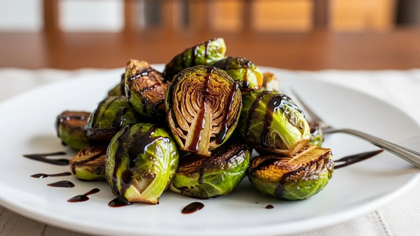 Air Fryer Brussels Sprouts With Balsamic Glaze (A Must-Try)
