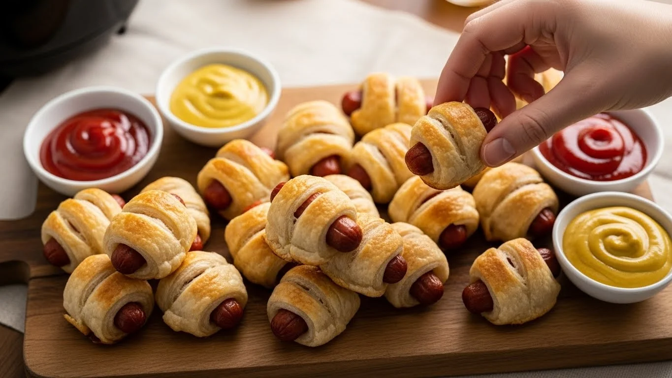 Easy Air Fryer Pigs In A Blanket (A Classic Party Snack)