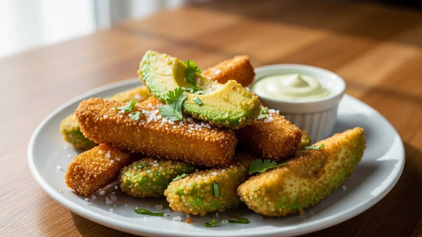 Crispy Air Fryer Avocado Fries (A Healthy, Creamy Snack)