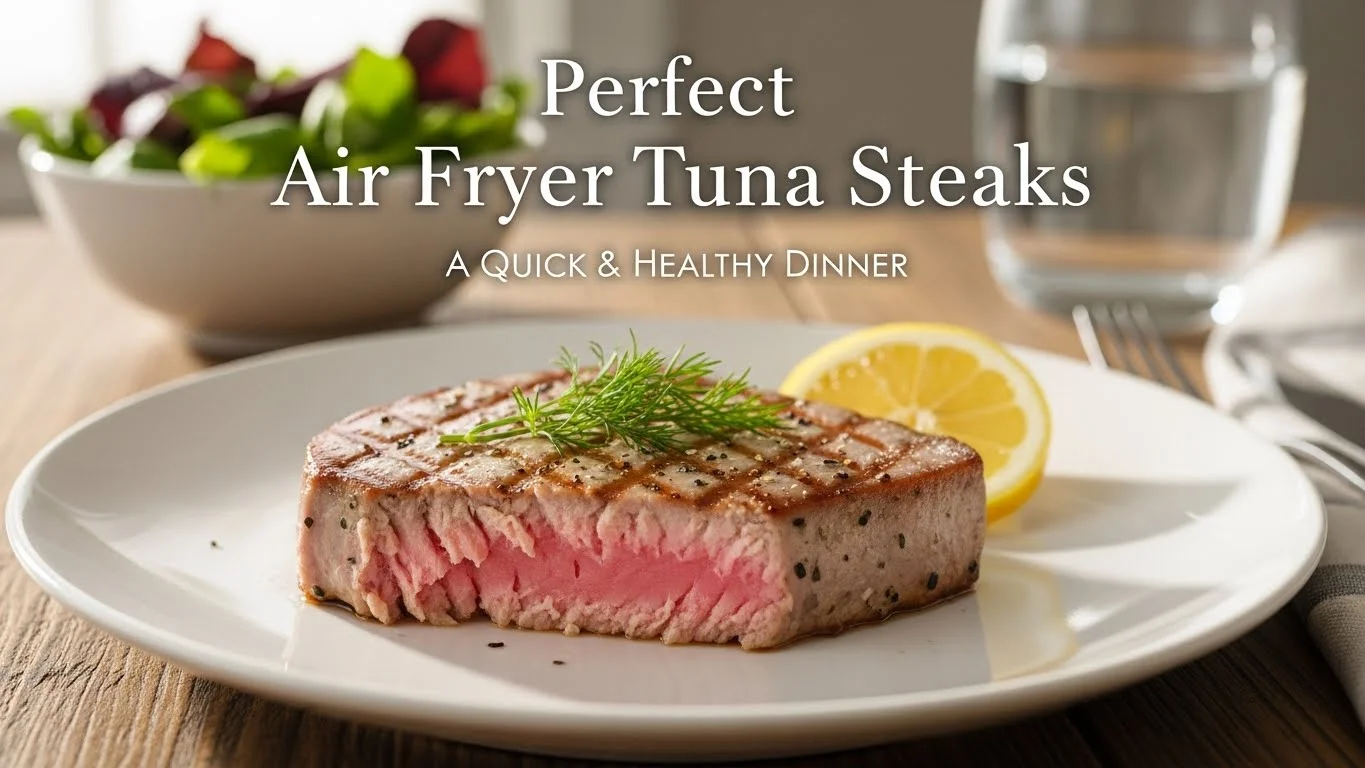 Perfect Air Fryer Tuna Steaks (A Quick & Healthy Dinner)