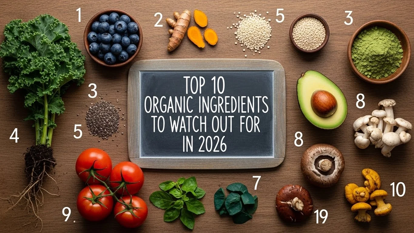 Top 10 Organic Ingredients to Watch Out for in 2026